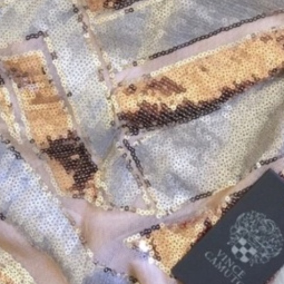 Vince Camuto Split Sequin Sheath Dress - Picture 5 of 5